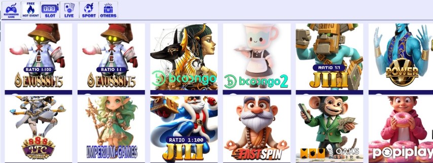 Browse popular slot providers