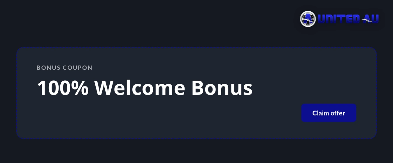 Claim the welcome bonus